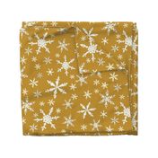 Snowflakes - Large - Ivory,  Dark Caramel