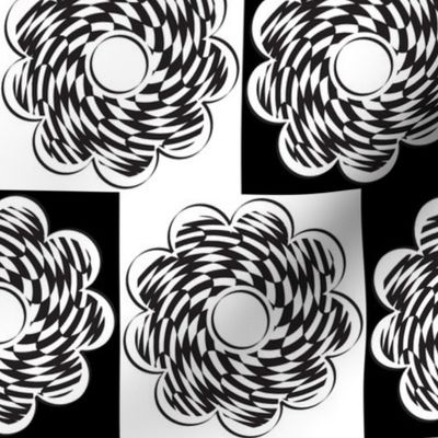 checkered floral 2 flower5_MULTI