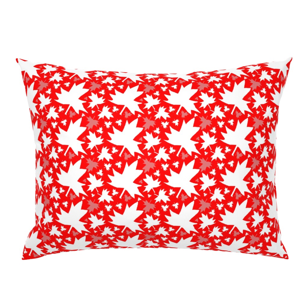 Maple Leaf (Tiled White on Red)