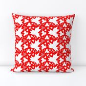 Maple Leaf (Tiled White on Red)