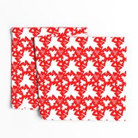 Maple Leaf (Tiled White on Red)