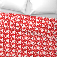 Maple Leaf (Tiled White on Red)