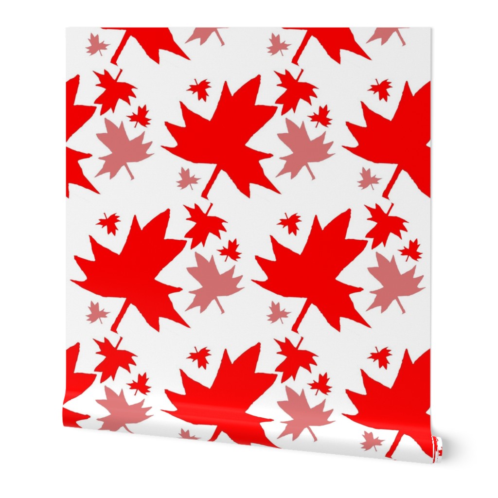 Maple Leaf on White