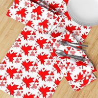 Maple Leaf on White