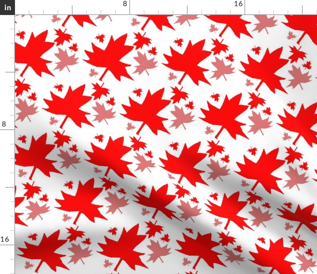 Maple Leaf on White