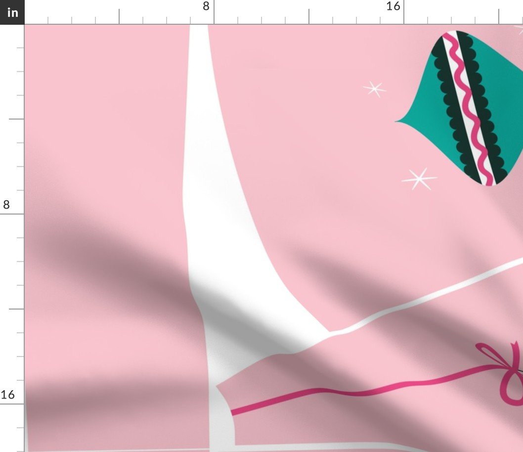 Ornament Circle Skirt Light Pink- 42 inch Fabrics