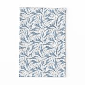 Little Ditsy Navy Blue Giraffes on White