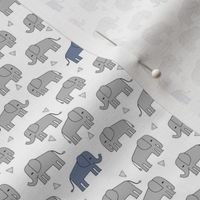 elephant // grey and blue elephants little boy baby boy nursery sweet elephants