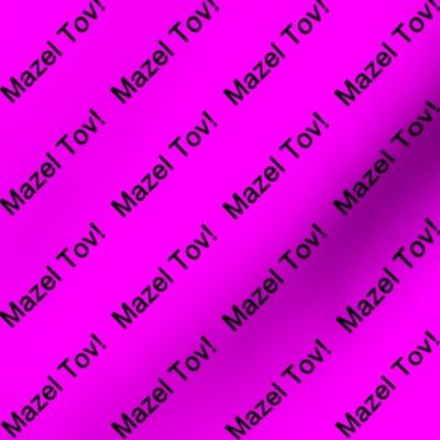 Black Mazel Tov! on Pink