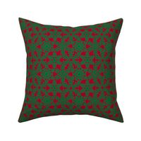 Snowflakes Web Green Red 