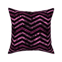 Watercolor Chevron Black Pink