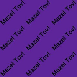 Black Mazel Tov! on Purple