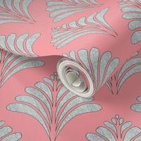 Rose Silver Flow Vintage Inspired Pattern