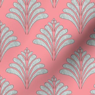 Rose Silver Flow Vintage Inspired Pattern