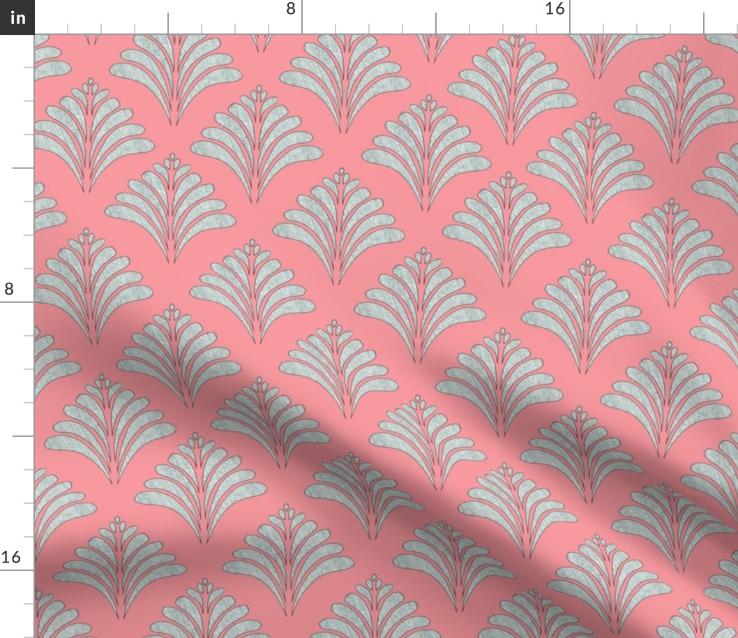 Rose Silver Flow Vintage Inspired Pattern