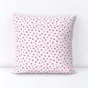 Abstract scandinavian style pastel pink hearts love print for Valentine Small