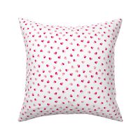 Abstract scandinavian style pastel pink hearts love print for Valentine Small