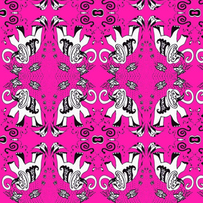 Pink Elephants Half drop 