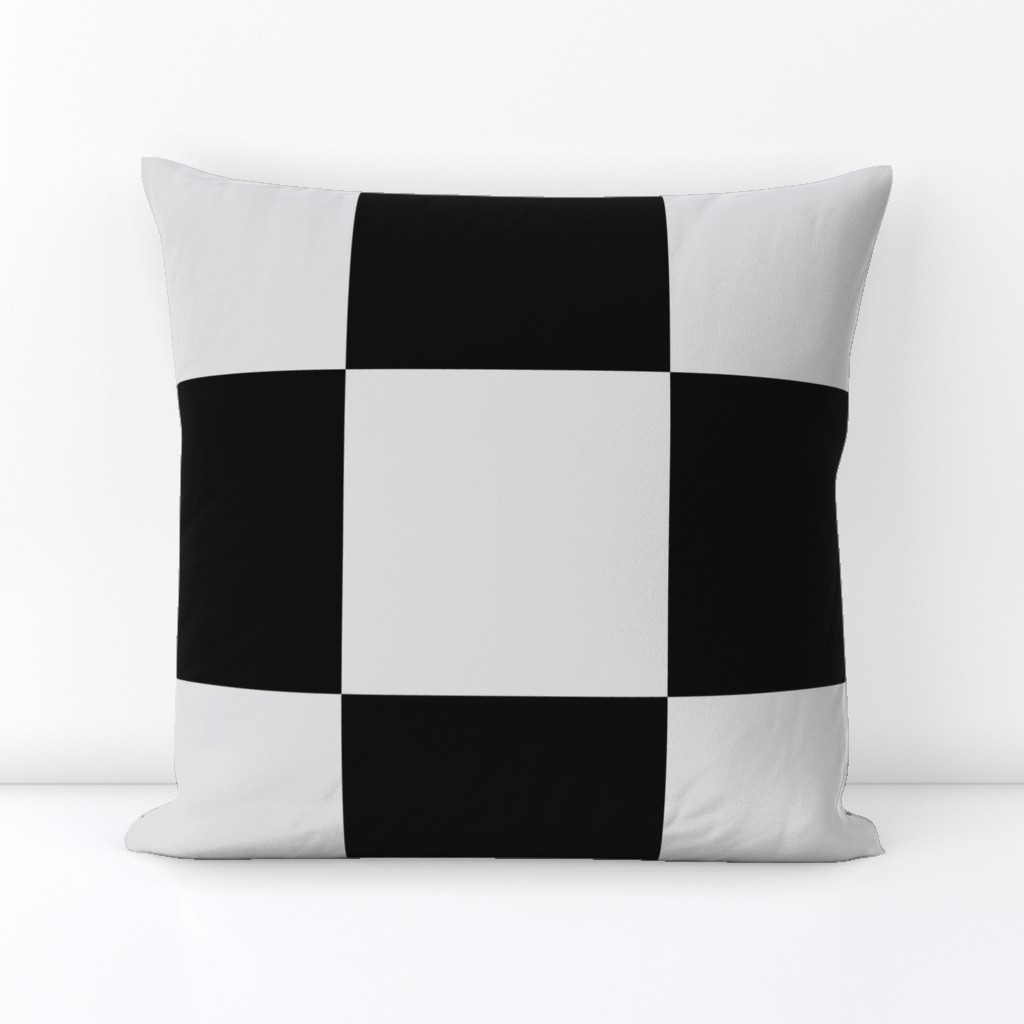 JP2 - Cheater Quilt Checkerboard in Seven Inch Squares  of Black and Grey