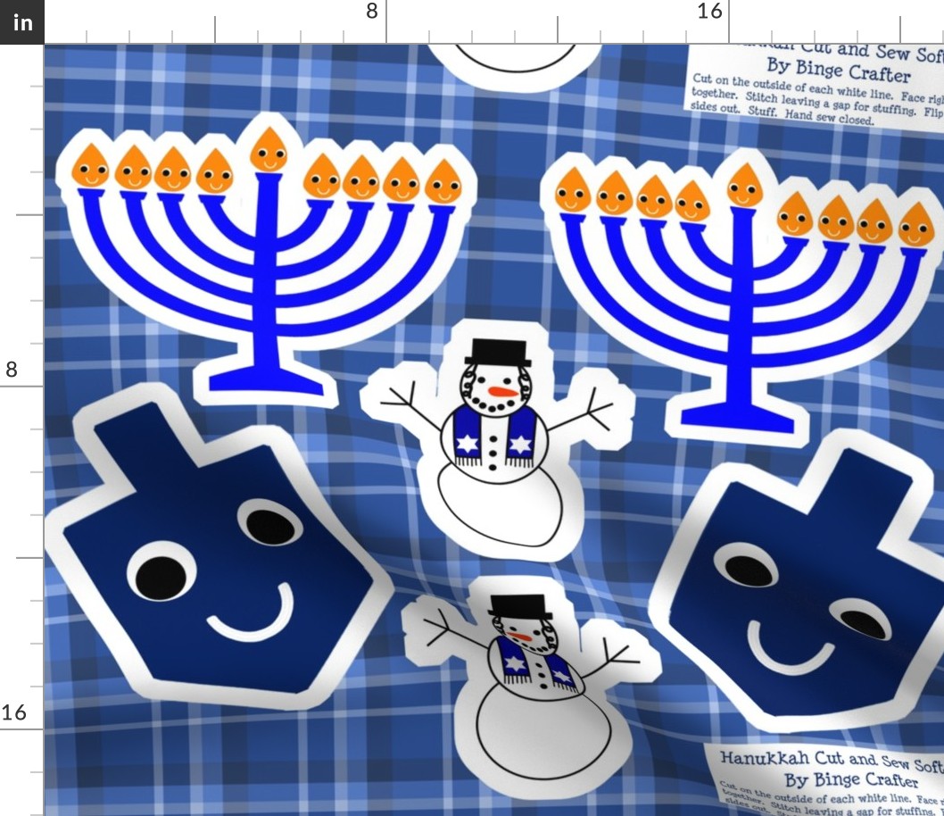 Cut and Sew Hanukkah Softies