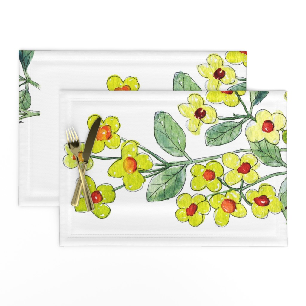 Hypericum berries 2 Tea Towel