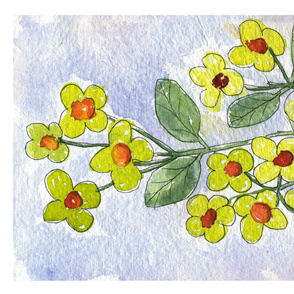 Hypericum Berries Tea Towel