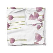 Lavender Poppies 2 Tea Towel