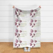 Lavender Poppies 2 Tea Towel