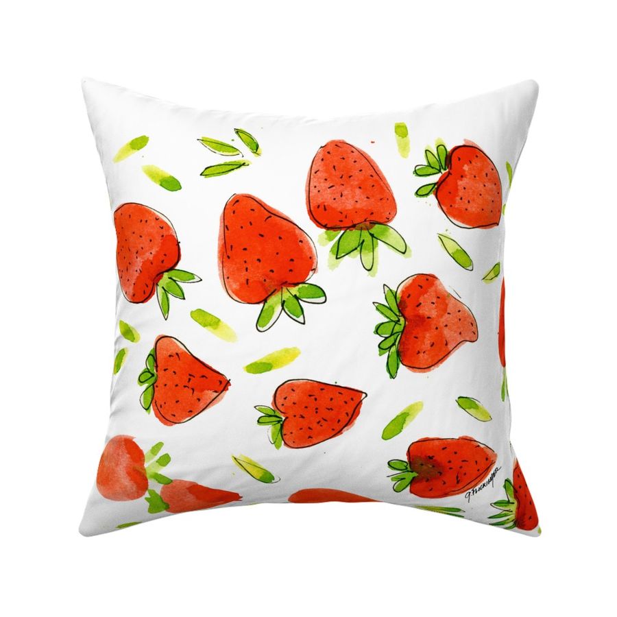 Strawberry Toss Tea Towel