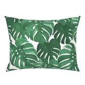 monstera cheese plant painted tropical palms botanical tropical palm springs trendy plants cactus succulents plants - EXTRA LARGE PRINT