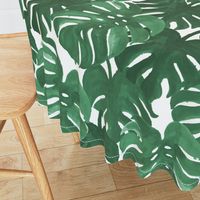 monstera cheese plant painted tropical palms botanical tropical palm springs trendy plants cactus succulents plants - EXTRA LARGE PRINT