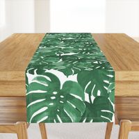 monstera cheese plant painted tropical palms botanical tropical palm springs trendy plants cactus succulents plants - EXTRA LARGE PRINT
