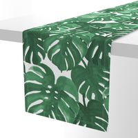 monstera cheese plant painted tropical palms botanical tropical palm springs trendy plants cactus succulents plants - EXTRA LARGE PRINT