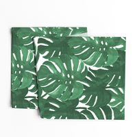 monstera cheese plant painted tropical palms botanical tropical palm springs trendy plants cactus succulents plants - EXTRA LARGE PRINT