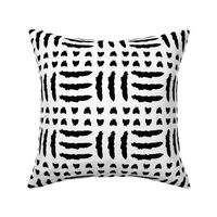 Black and White Tribal Line Pattern