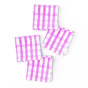 gingham watercolor neon purple