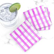 gingham watercolor neon purple