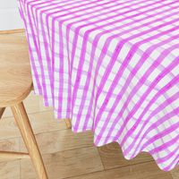 gingham watercolor neon purple