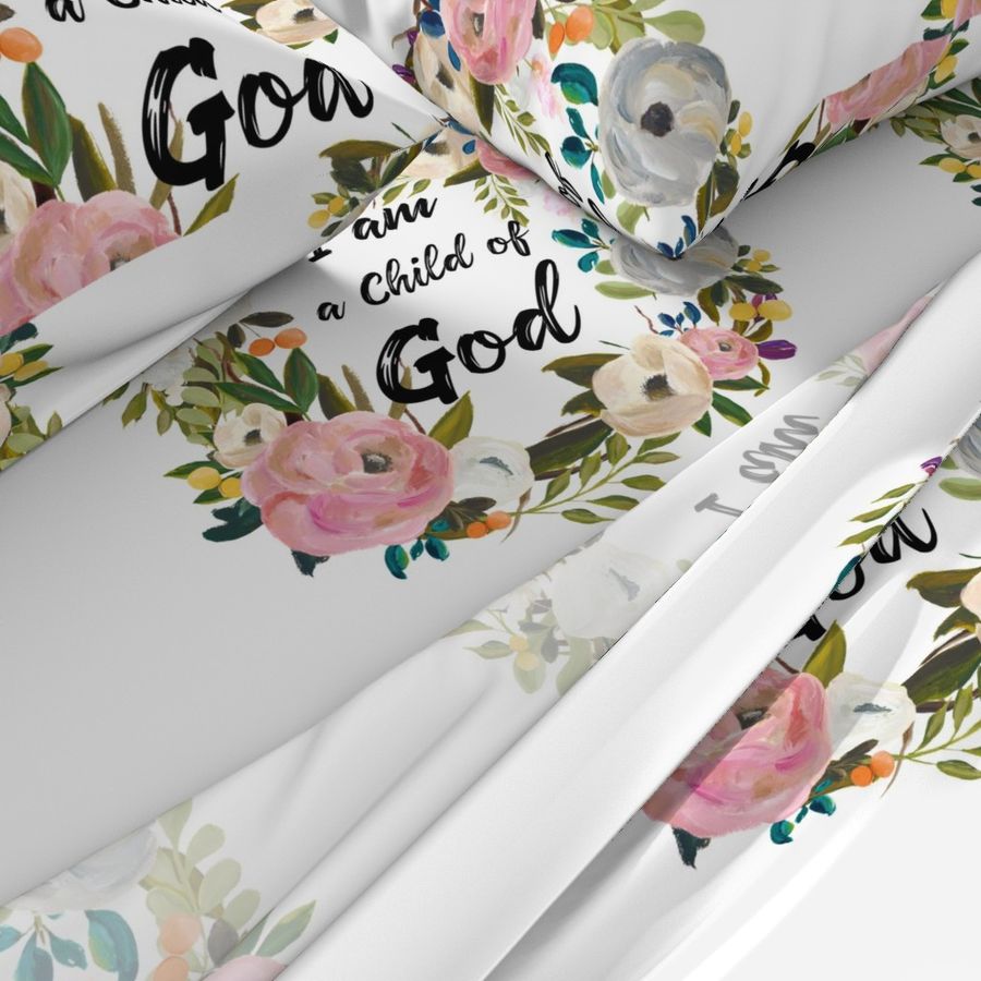 I am a Child of God - Fat Quarter - 4 to 1 Yard