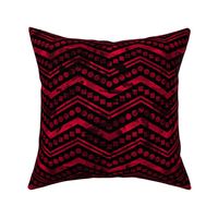 Watercolor Chevron Mix Black Red