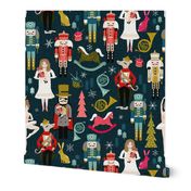 nutcracker ballet // nutcrackers xmas holiday christmas christmas xmas holiday fabric by andrea lauren