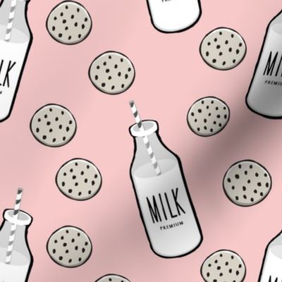 milk and cookies || milk jug on rose