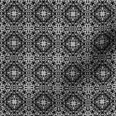 Black Mosaic on Gray