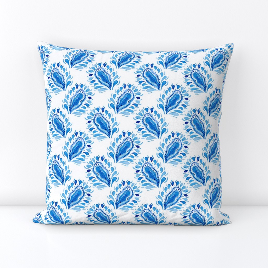 Traditional blue and white pattern