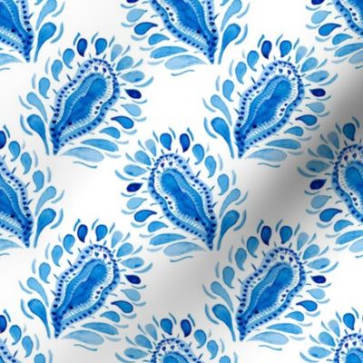 Traditional blue and white pattern