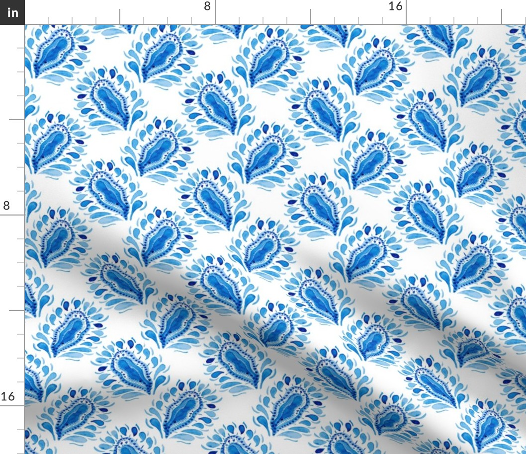 Traditional blue and white pattern