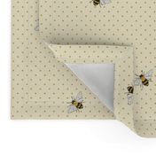 Bees on spotty - small scale