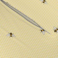 Bees on yellow chevron