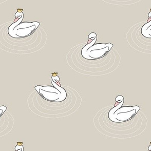 princess swan || beige