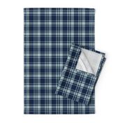 fall plaid || dusty blue and navy - happy camper wholecloth coordinate fabric